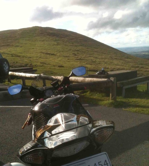 Vew up Slieve Bawn form the Nine Stones parking area