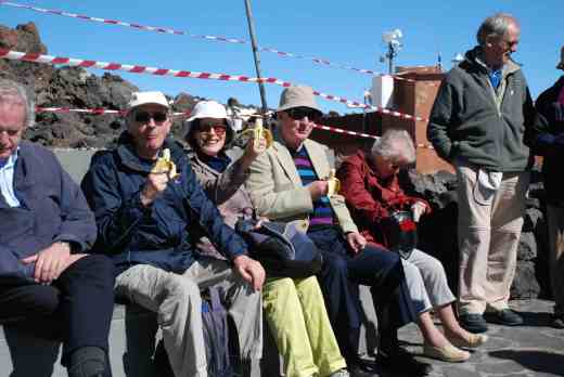 and the perfect place to eat a banana stolen from the restaurant at breakfast!
