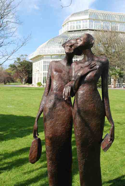 I am not a great fan of sculptors spoiling great gardens with their 'objets', though there are some exceptions. But this piece has such humour and vitality that I couldn't help but like it. 'Best Night Ever' by Bob Quinn