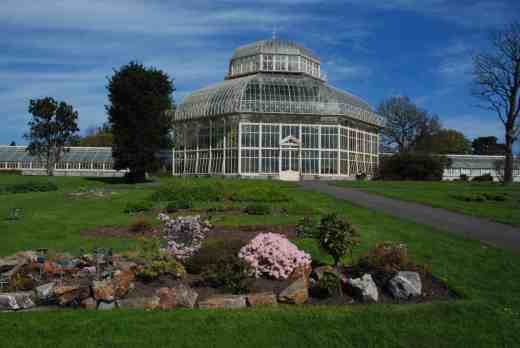 The Palm House from the Order Beds (Ericaceae in the foreground)