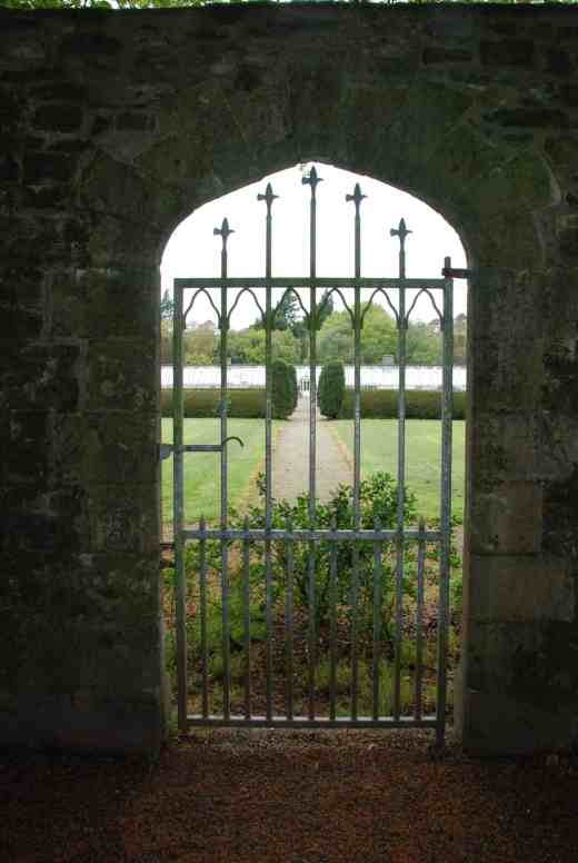 The extensive walled garden had many entrances, some of which are bricked up. 
