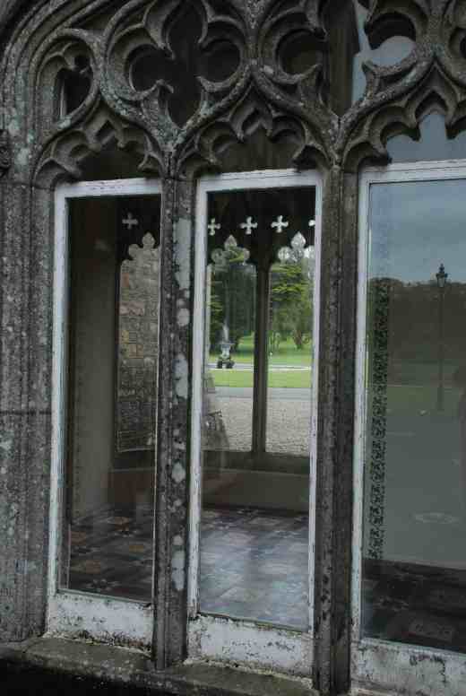 Detail of the castle, looking through a corridor