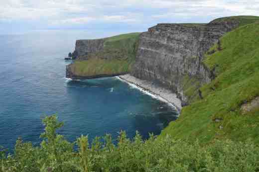 The cliffs looking north