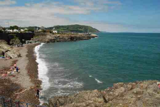 Looking north along the beach at Greystones. To the south (behind me) is the wonderful, sandy, south beach