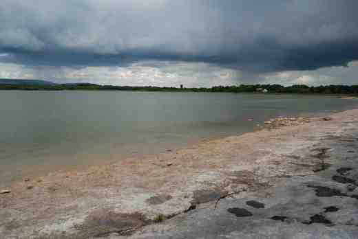 Lough Bunny with rain in the distance