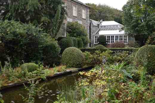 Looking towards the house from the Italian Loggia