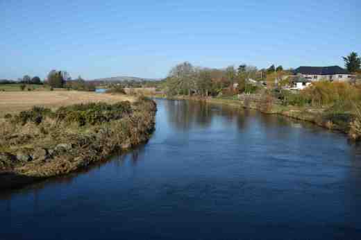The Slaney, looking north, at Ballycarney