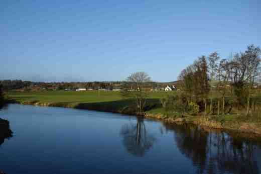 A calm Slaney looking north at Clohammon
