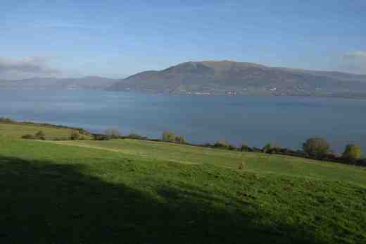 Looking at the mountains of Mourne from Carlingford